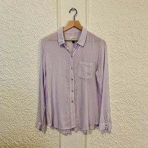 Universal Thread Striped Button-Down | Purple | M